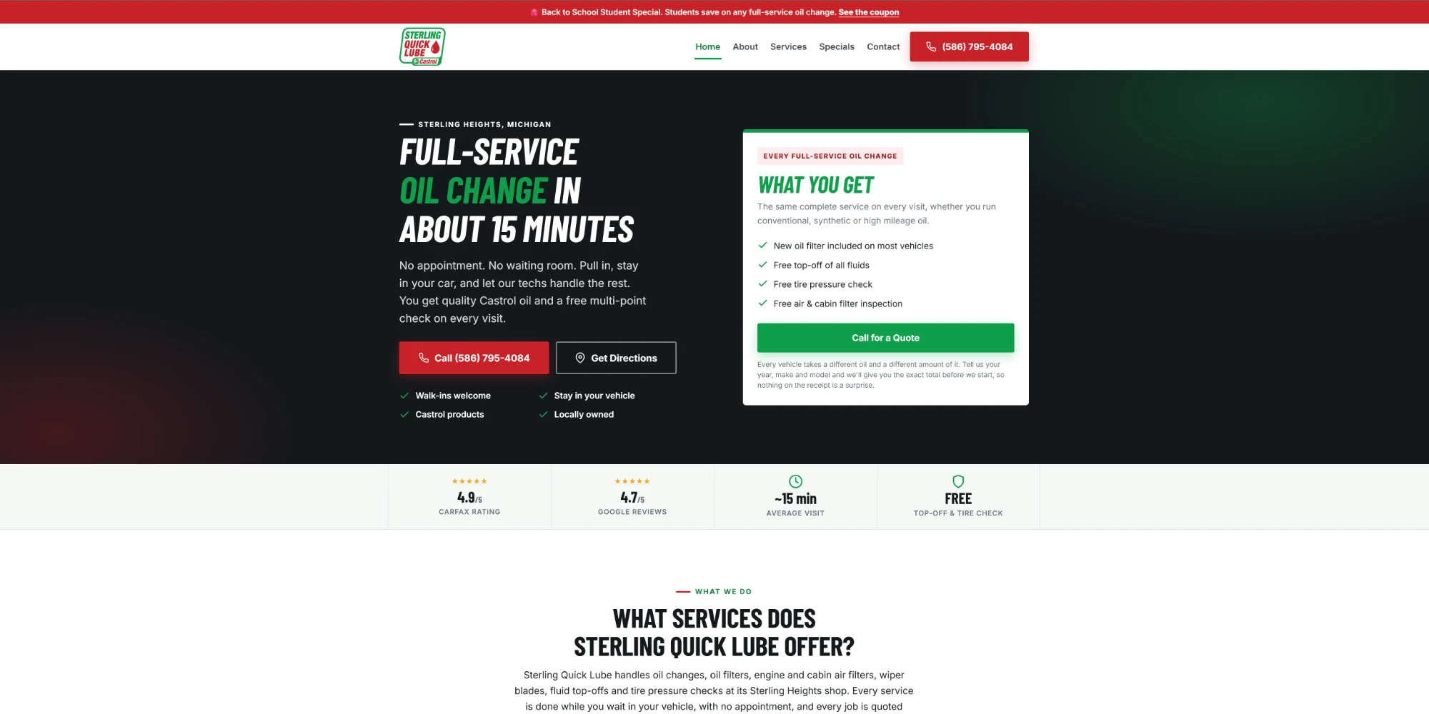 Sterling Quick Lube